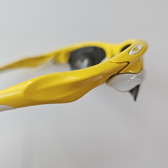 Oakley Fast Jacket  Sunglasses Lemon peel polarized black extra brown lens case - Picture 6 of 16